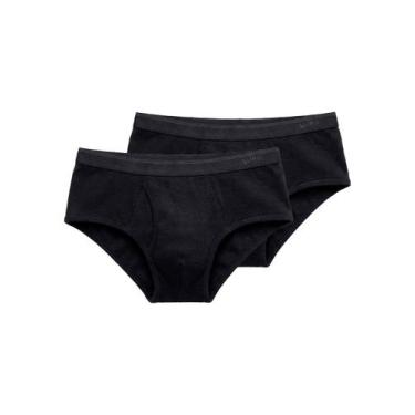 Imagem de Kit com 2 Cuecas Slip Lupo com Abertura 546-003, Preto, GG