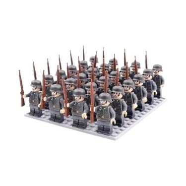 Imagem de Boneco De Blocos De Montar Soldado Da Segunda Guerra Mundial Alemão Br