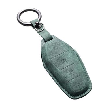 Imagem de Capa para chave de carro com suporte, compatível com BYD Second Song Tang Pro Qin Generation Han Ev Dm PLUS MAX Yuan Atto 3 Dolphin acessório(D-green keychain)