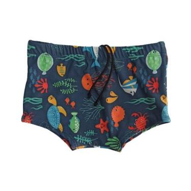 Imagem de Sunga masculina praia infantil boxer com forro 0 a 16 anos - Gérbya, 4