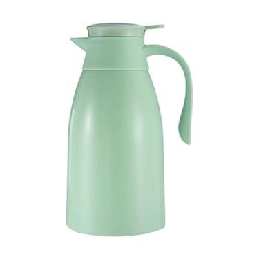 Imagem de Cafeteira de 1 3L com Display Temperatura Frasco Isolado Parede Mantendo Quente e Frio Alça Botão Pressão Boca Larga