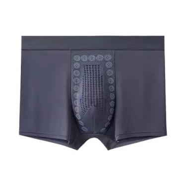 Imagem de Cuecas Boxer Masculinas De Secagem Rápida E Respiráveis, Cintura Média