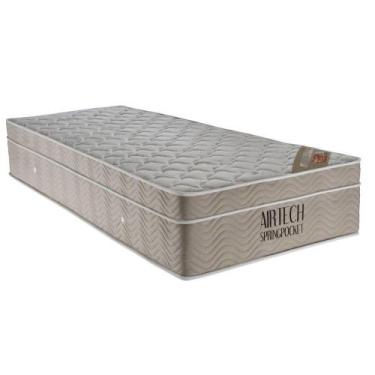 Imagem de Colchão de Molas Ortobom Airtech Spring Pocket 108x198x25cm, BRANCO/BE