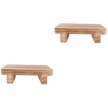 Imagem de Banqueta de cabeceira de 2 peças Banqueta de degrau para adulto Banqueta de degrau para descanso de pés de escritório Banqueta de degrau de quarto Banqueta de degrau leve Banqueta de degrau Móveis par