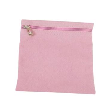 Imagem de Lilihuimaoyi Bolso Embutido com Zíper, Compartimento Seguro para Guardar O Celular, Lona, Prático, Leve, Discreto, Bolsos Internos, Rosa