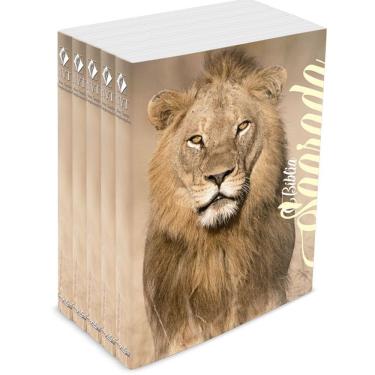 Imagem de Kit com 5 Bíblias do Leão no Campo de Trigo - Brochura - NVT