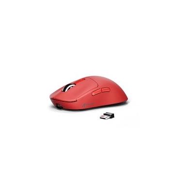 Imagem de Mouse Gamer sem Fio Attack Shark X3 Tri-Mode, 26.000 DPI, Sensor Óptico PAW3395, 6 Botões Programáveis - Vermelho