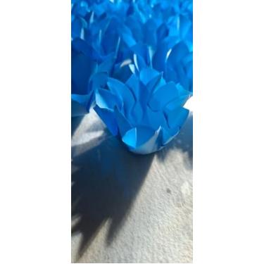 Imagem de Forminhas para doces casamentos festas Modelo Bicudas (Azul Claro)