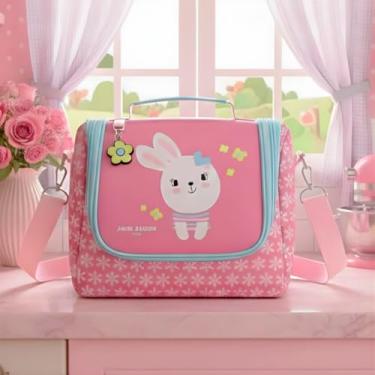 Imagem de Bolsa Térmica Infantil Lancheira Para Escolar Brincadeira Piquinique Volta as Aulas e Conserva Alimentos Primum (Rosa Coelho)