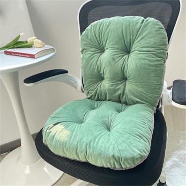 Imagem de Almofada para cadeira de escritório com encosto alto, almofada macia e relaxante para assento, ideal para escritório, sala de jantar, jogos e uso externo.
