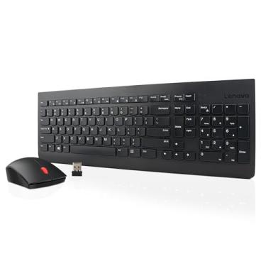 Imagem de Teclado e mouse sem fio Lenovo Essential Português (Brasil) (pilhas não inclusas) - 4X31R64458