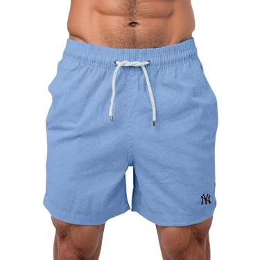 Imagem de Short Mauricinho Bermuda Linho Casual Premium Cós Com Cordão Ajustavel Bolsos Lateral Liso Verao-Masculino