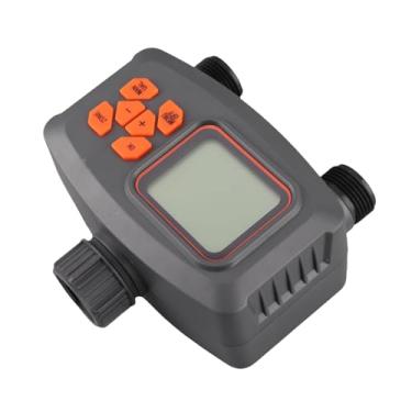 Imagem de AYNEFY Controlador de Irrigação Automático de 2 Zonas, Temporizador de Rega de Mangueira de 2 Saídas Com Adaptador G3/4 Macho para G1/ Fêmea para Temporizador de Jardim
