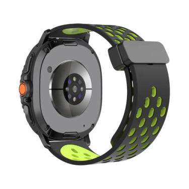 Imagem de Pulseira De Silicone Magnética D Buckle De 46mm 44mm 40mm Para Samsung