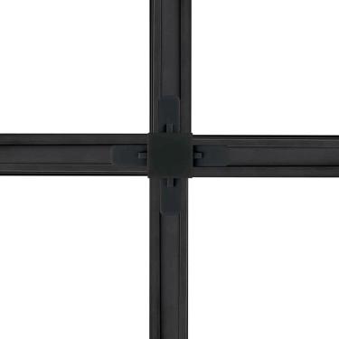 Imagem de Conector Emenda Llum Tipo X Para Trilho Eletrificado Preto