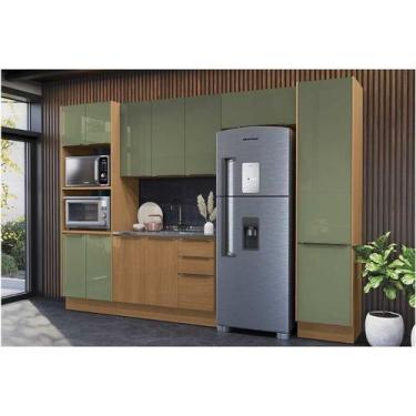 Imagem de Kit Cozinha Kappesberg 5 Peças Vibra C5P159 Canela/Verde Pistache Lacc