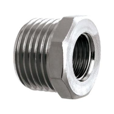 Imagem de Bucha Redução Cromado 1/2" X 1/4" Blister C/ 1 Peça Blukit