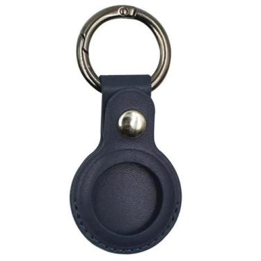 Imagem de Capa De Couro Premium Protetora Para Apple Air Tag Chaveiro Airtag - -