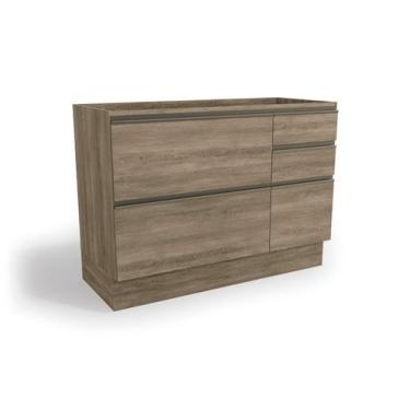 Imagem de Armário de Cozinha Balcão de Pia 1,20m 1 porta 4 Gavetas G746 Maxxi No