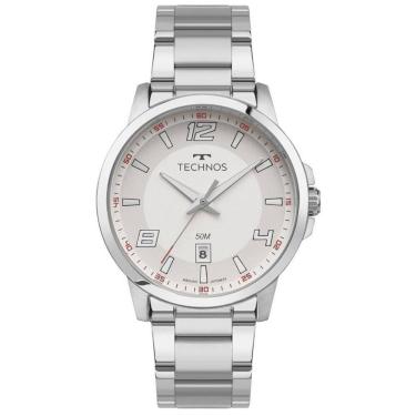 Imagem de Relógio Technos 2315Lay/1B 2315Lay Aço Inox Prateado Branco