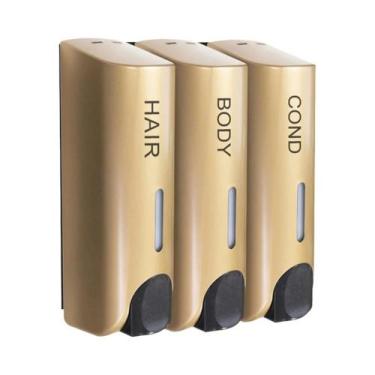 Imagem de Dispensador De Shampoo E Sabonete Líquido De Parede Com Grande Capacid