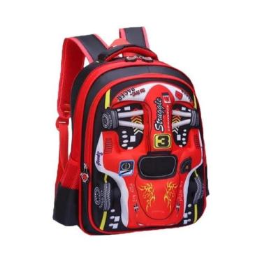 Imagem de Mochila 3D À Prova d'Água Leve Vermelha E Azul Para Meninos E Meninas 