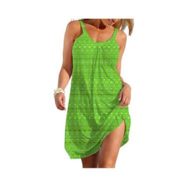 Imagem de Vestido Feminino De Verão Em Linha A, Casual, Moderno, Estilo Y2K, Sol