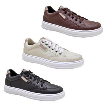 Imagem de KIT 3 Pares de Tenis Casual Confortável e Elegante-Masculino