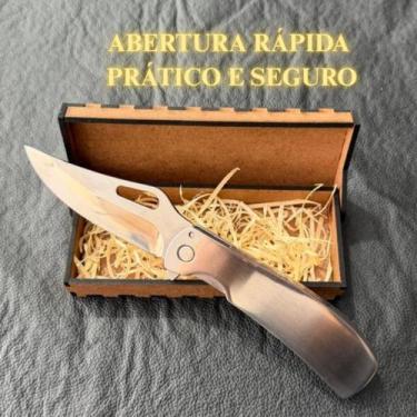 Imagem de Canivete Aço Inox Monobloco Dobrável Profissional EDC - West Barretos