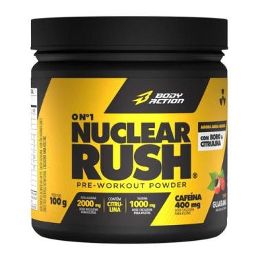 Imagem de Pre treino Nuclear Rush Cafeína Body Action Guaraná 100g -, Guaraná