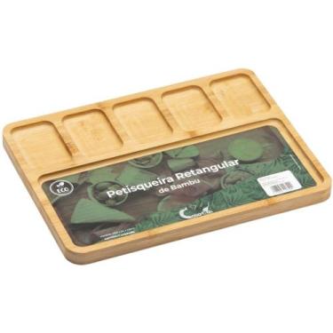 Imagem de Petisqueira retangular c/ 6 divisórias - casavita