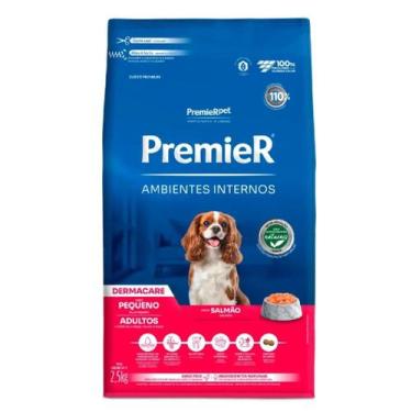 Imagem de Premier Ambientes Internos Cães Adultos Porte Pequeno Salmão Dermacare