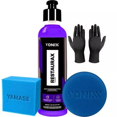 Imagem de Restaurax 240ml Restaurador de Plásticos Aplicador Vonixx Luvas