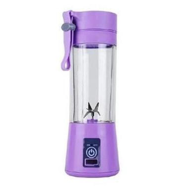 Imagem de Mini Liquidificador Usb Recarregável 6 Lâminas 380ml