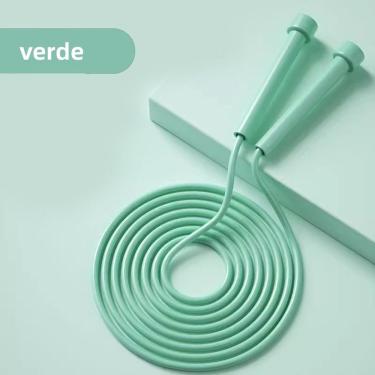 Imagem de Corda de Pular Profissional Mt128 Ajustável com Free Rotation Verde Kit 2 Unidades OEM