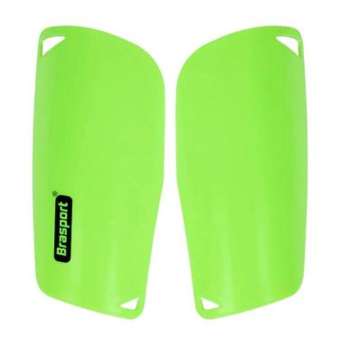 Imagem de Caneleira Futebol Leve E Resistente Infantil Adulto Brasport Unico Preto-Unissex