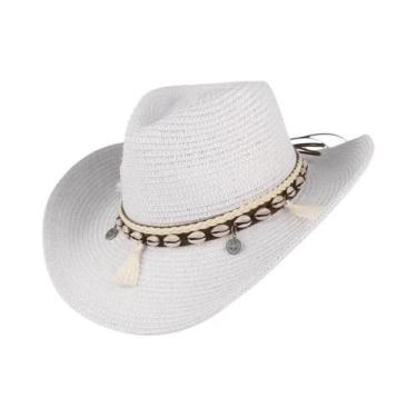 Imagem de Chapéu Panamá Ajustável Feminino - Proteção UV, Praia e Verão - Estilo