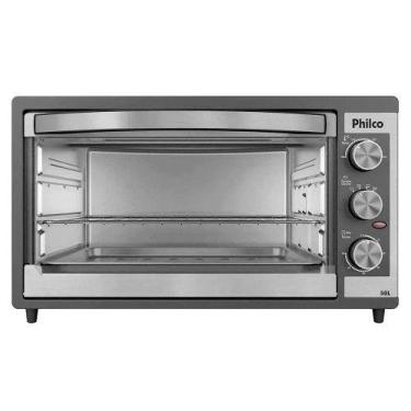 Imagem de Forno Elétrico Philco 50L PFE52P Dupla Resistência, Aço, 110V