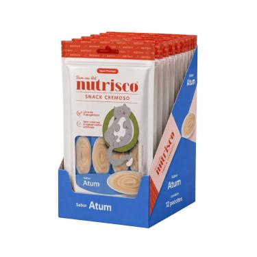 Imagem de Petisco para Gatos Snack Cremoso Nutrisco Sabor Atum Display - 48 sachês