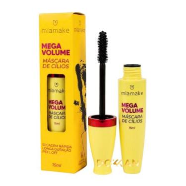 Imagem de Máscara de Cílios Preta Secagem Rápida Mega Volume Mia Make 4ml