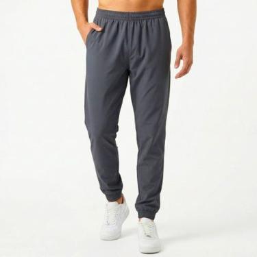 Imagem de Calça Jogger Masculina em Tactel Esportiva Academia Treino Fitness Con