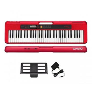 Imagem de Teclado Casiotone CT-S200 - VERMELHO 61 Teclas *