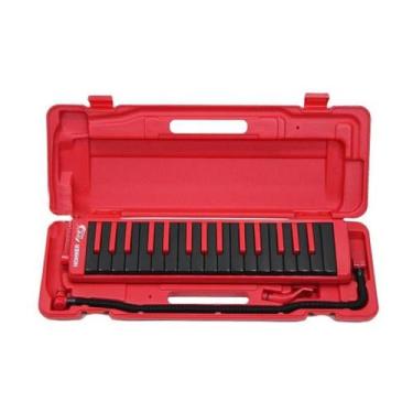 Imagem de Escaleta Hohner Fire Red-Black 9432 melódica 32 teclas