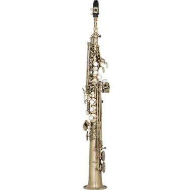 Imagem de Saxofone Soprano Eagle Envelhecido Com Case Luxo SP502 VG