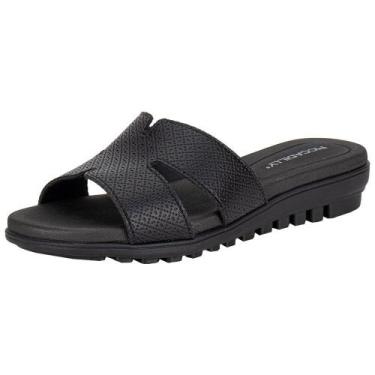 Imagem de Tamanco feminino anabela piccadilly 523010, Preto, 37