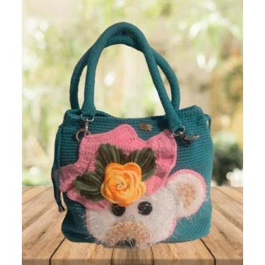 Imagem de Bolsa Crochê ursa kika - Barroco