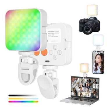 Imagem de Mini Luz RGB Portátil para Câmera e Celular  Iluminação Profissional C