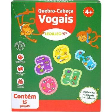 Imagem de Brinquedo Pedagógico Vogais 15 Pecas - Leonora