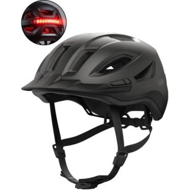 Imagem de Capacete Bike Ciclismo Abus Urban-I 4.0 com Luz, Preto, M