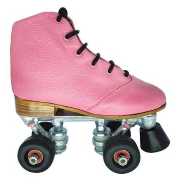 Imagem de Patins Quad 4 Rodas Infantil Rosa e Roda Preta - Patins.com.br, 30